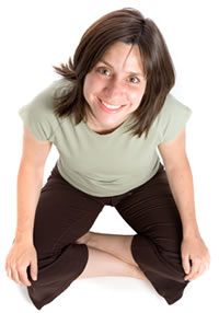 Jamine
                                                          Ackert in Yoga
                                                          posture